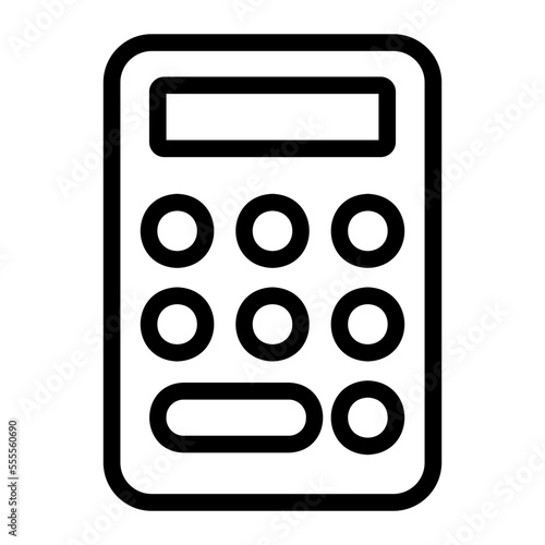 calculator line icon