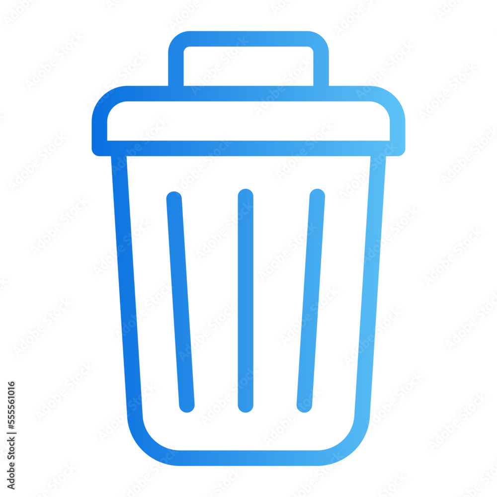 trash gradient icon