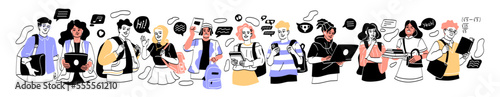 Group of multicultural students