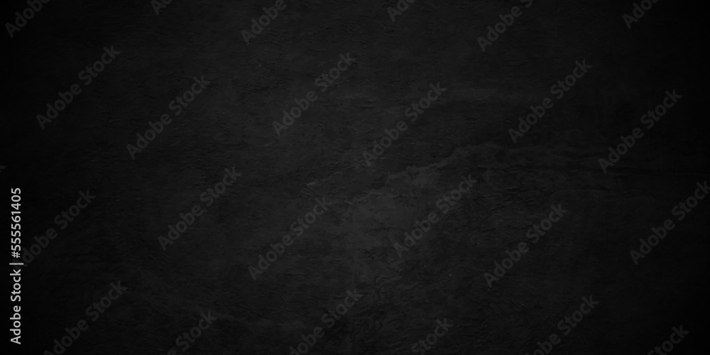 Black texture chalk board and black board background. stone concrete texture grunge backdrop background anthracite panorama. Panorama dark grey black slate background or texture