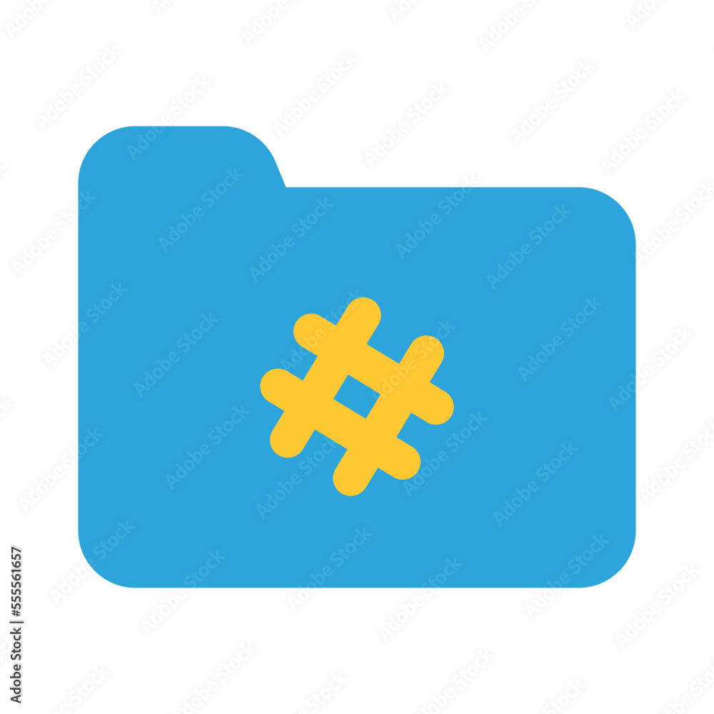 Fototapeta premium Folder Icon Flat Style