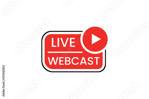 Live webcast with play button