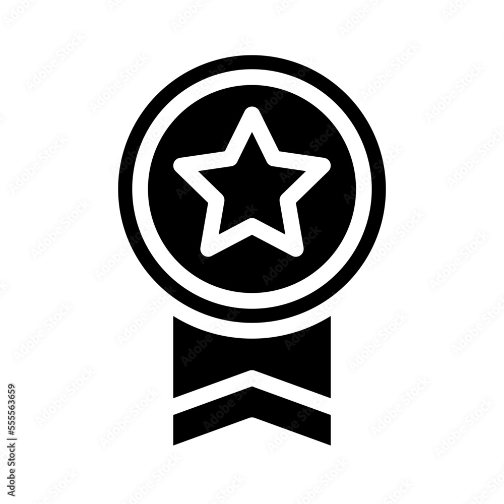 Medal Icon Glyph Style Medal Icon Glyph Style