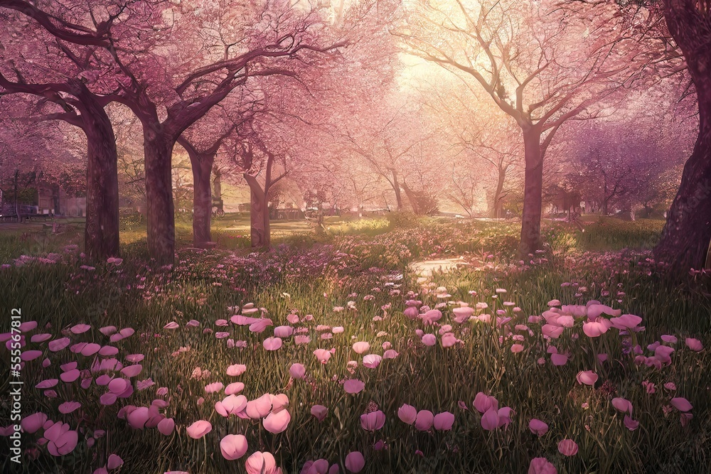 Fototapeta premium spring in the garden