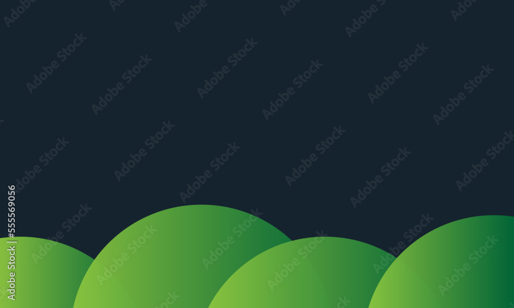 Fototapeta premium Modern geometric background for business presentation overlap layer half green circle