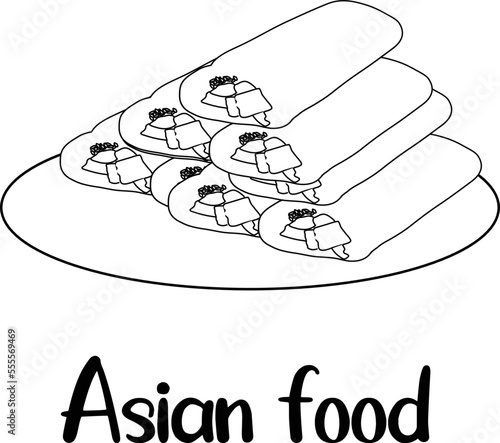 Vector Collection of Asian Food Graphic.