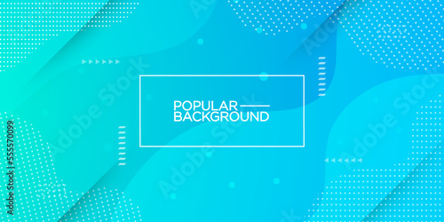 Abstract bright blue green gradient illustration background with simple pattern. cool design.Eps10 vector
