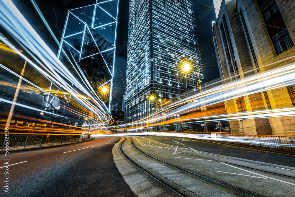 Car light trails