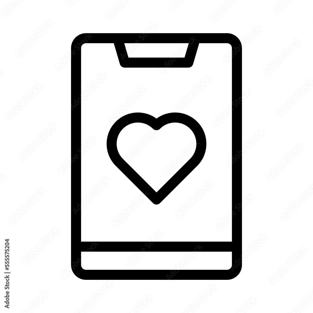 dating app line icon illustration vector graphic dating app line icon illustration vector graphic