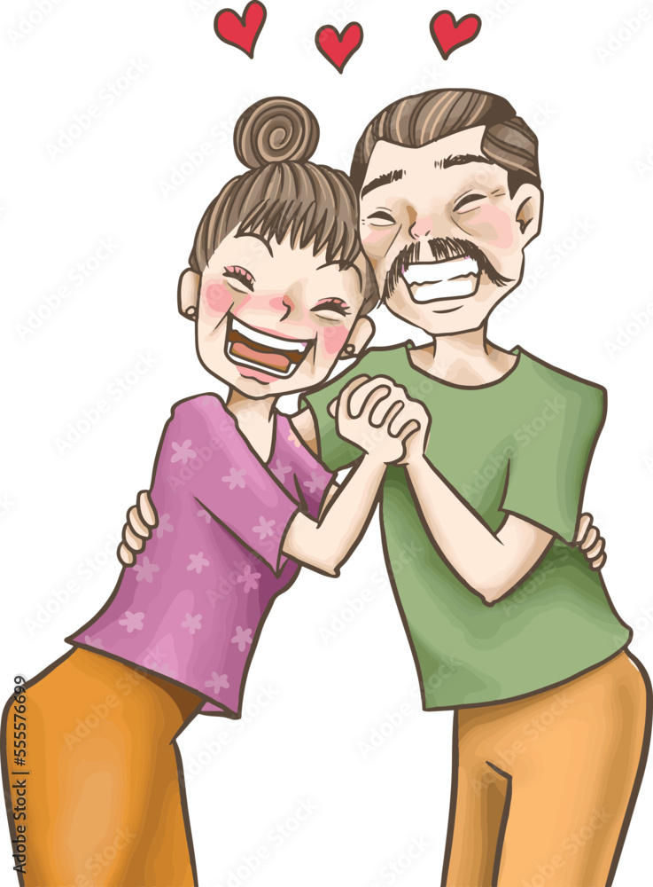 grandparents love cartoon doodle kawaii anime coloring page cute illustration drawing clipart character chibi manga comics grandparents love cartoon doodle kawaii anime coloring page cute illustration drawing clipart character chibi manga comics