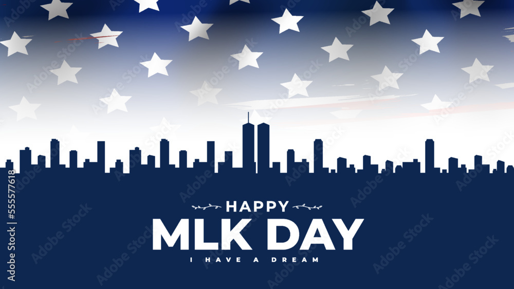 Martin Luther king day themed design, perfect for posters, backgrounds, social media posts etc