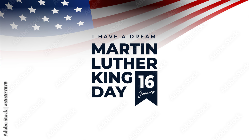 Martin Luther king day themed design, perfect for posters, backgrounds, social media posts etc - obrazy, fototapety, plakaty 