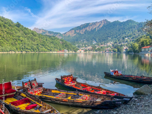 boat on the lake photo