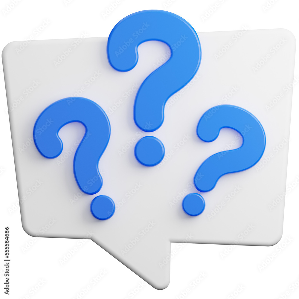 Bubble chat with question mark Bubble chat with question mark