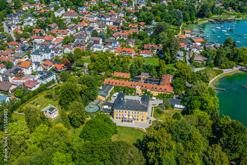 Tutzing am Westufer des Starnberger Sees - das Schloss beherbergt die Evangelische Akademie photo