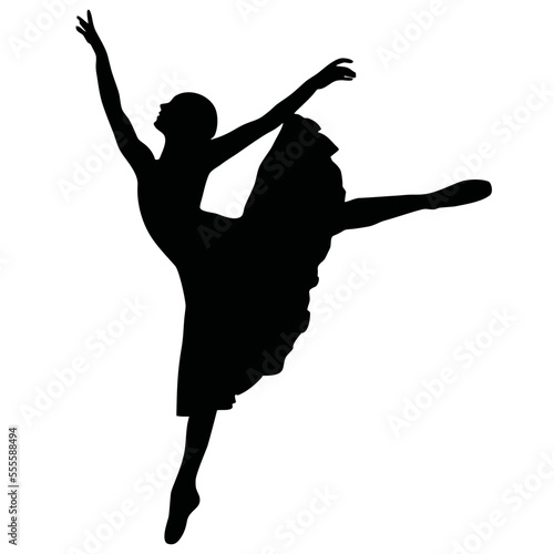 silhouette of a ballet dancer