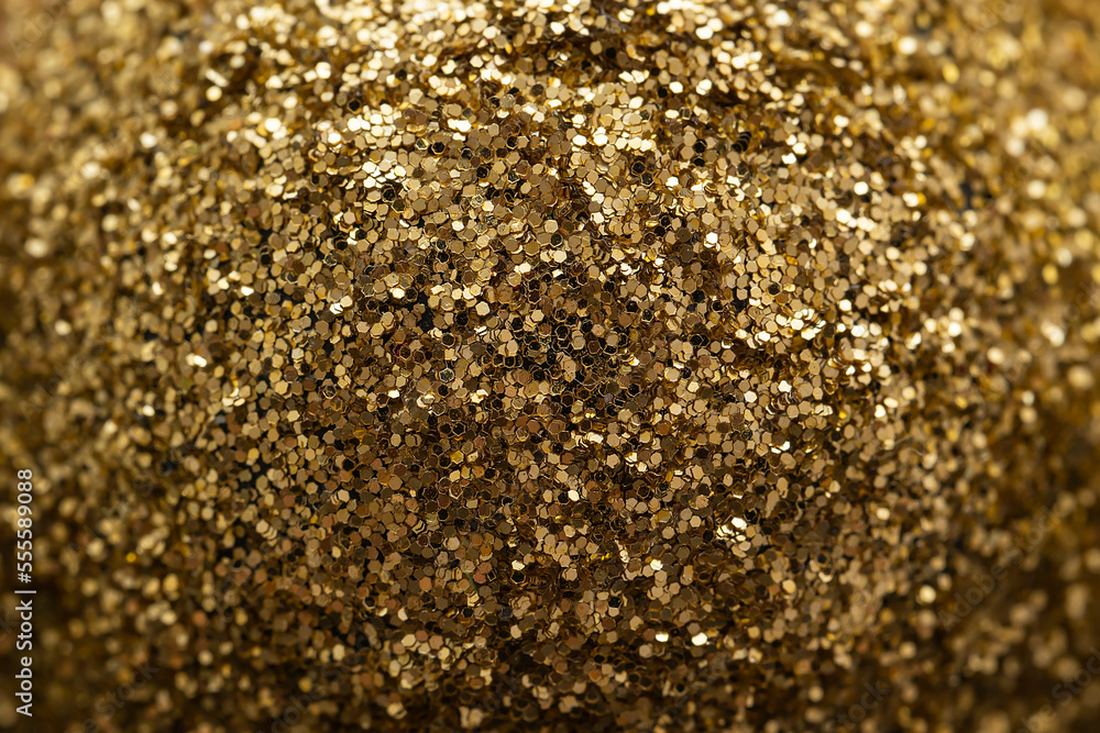 Gold glitter close up. Christmas background, screensaver. Gold glitter close up. Christmas background, screensaver.
