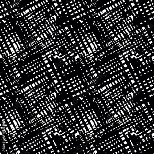 Vector Seamless Hand Drawn Scribble Pattern. Minimal Artistic Sketch Endless Print.
