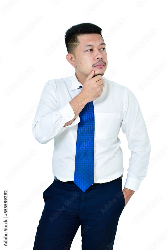 young businessman isolated on white young businessman isolated on white