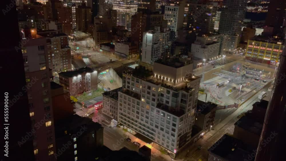 New York City night skyline 4k 60fps New York City night skyline 4k 60fps