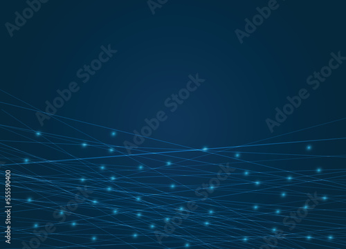 abstract blue background technology background network concept.