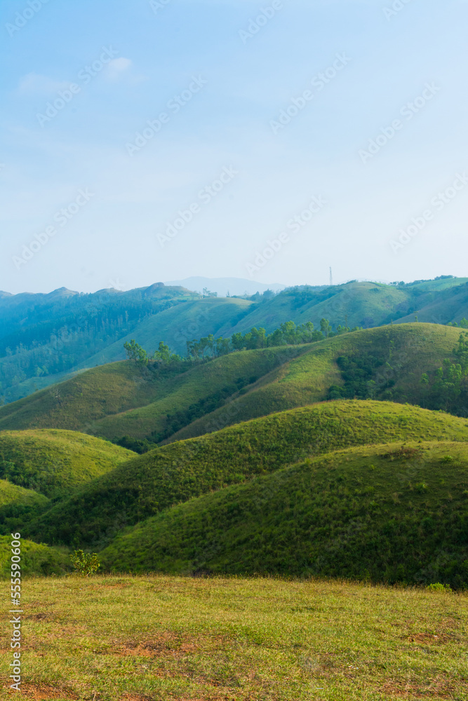 Obraz premium View of vagamon meadows