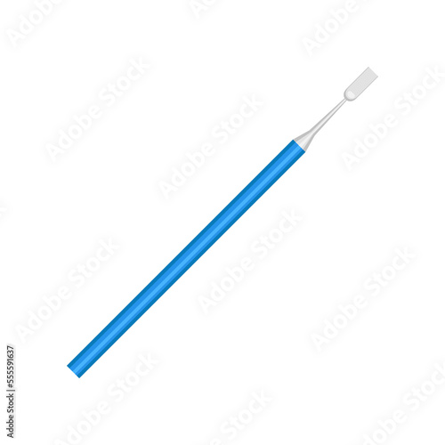 Dental bone chisel vector illustration. Cartoon drawing of dentist tool, teeth cleaning equipment isolated on white background. Oral or dental hygiene, medicine, care concept