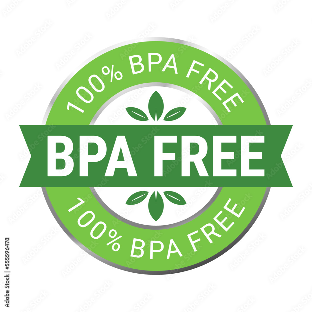 Label Bpa free in flat vector illustration for logo, icon, badge. BPA bisphenol A for non toxic plastic product Label Bpa free in flat vector illustration for logo, icon, badge. BPA bisphenol A for non toxic plastic product