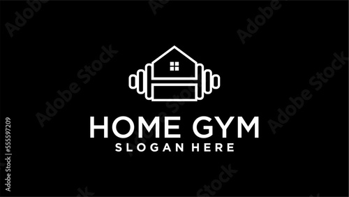 home fitness logo design