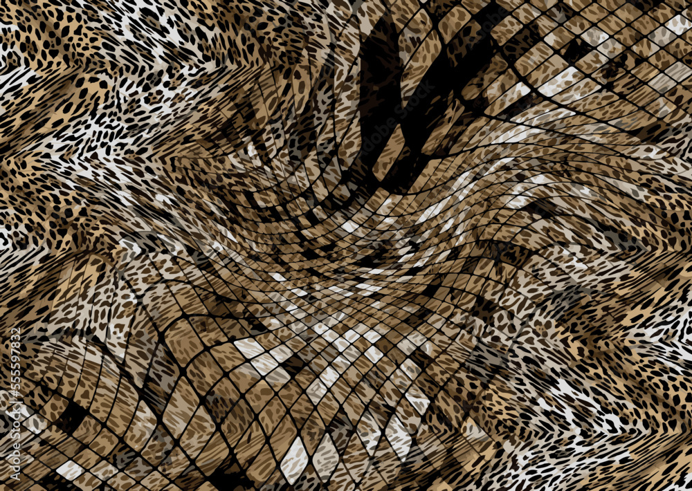 Obraz premium abstract animal skin pattern vector 
