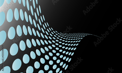 Visual Warp Effect Abstract Background Design.
Flag pattern of halftone background