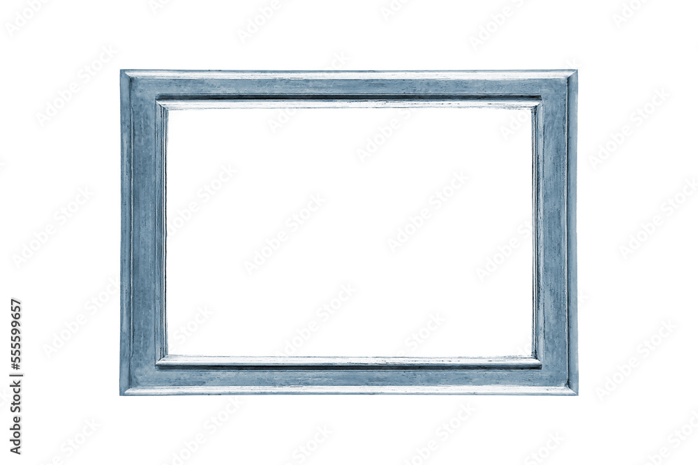 Wooden border photo frame blue washed minimalistic modern looking rectangular Wooden border photo frame blue washed minimalistic modern looking rectangular