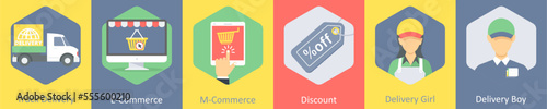 truck delivery, e commerce, m commerce