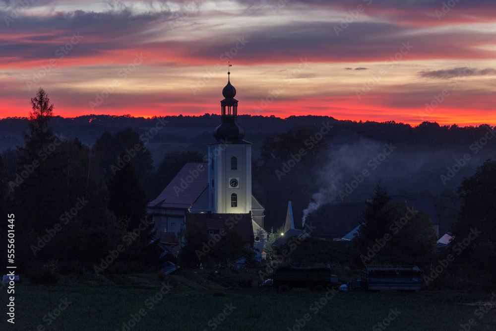 Church in the sunset Church in the sunset