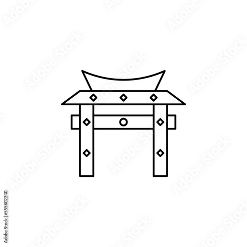 The Chinese Gate theme icon is suitable for web, apk or additional ornaments for your projects about Chinese New Year