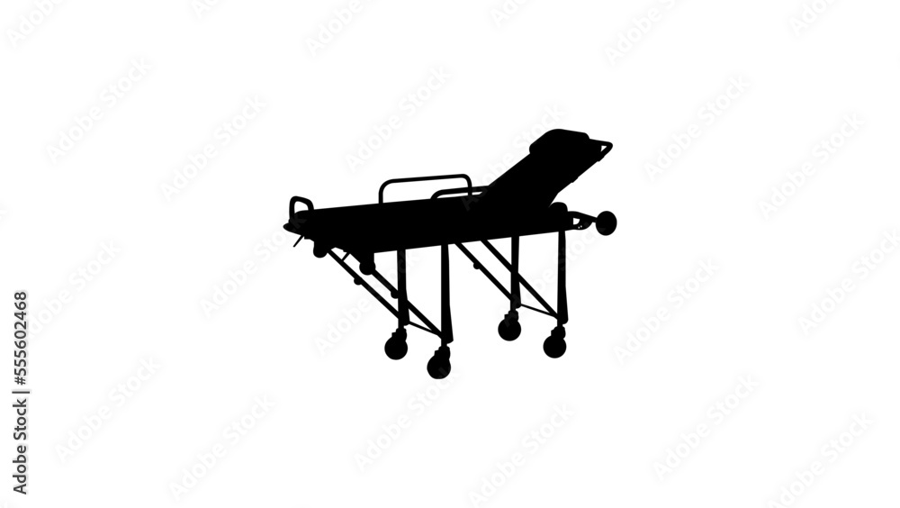 Steel Ambulance Stretcher Hospital Bed Gurney Steel Ambulance Stretcher Hospital Bed Gurney