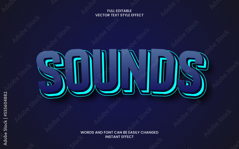 Obraz premium Sounds Text Effect