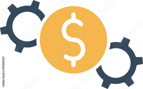 Dollar setting Vector Icon 