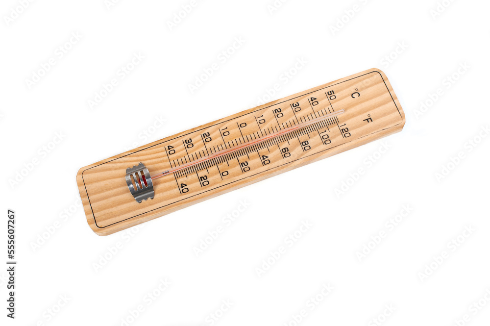 Mercury thermometer isolated on white background.Temperature measuring device Mercury thermometer isolated on white background.Temperature measuring device