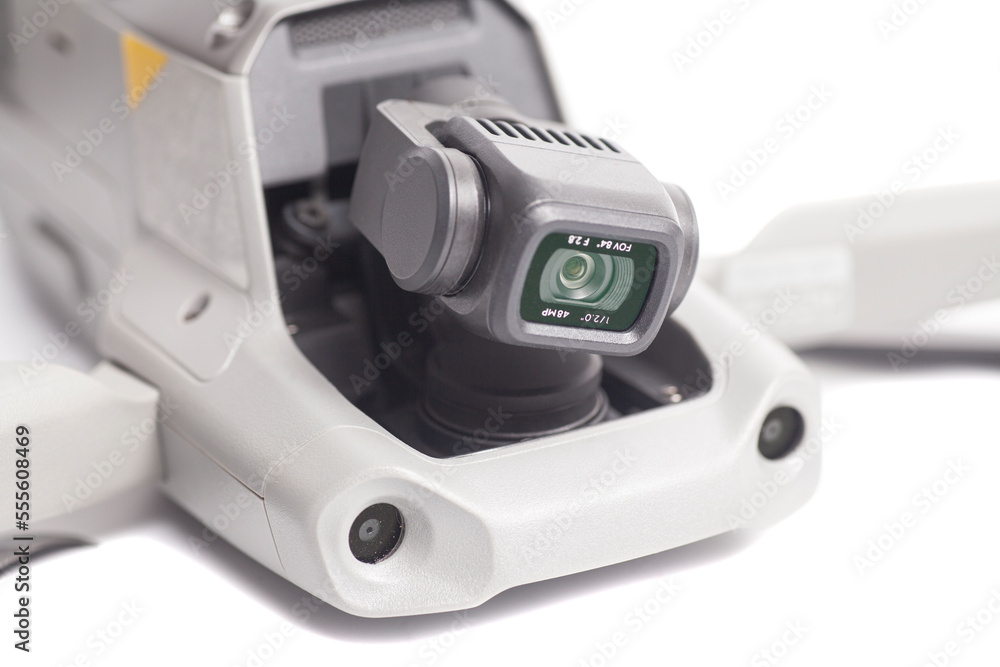 quadcopter drone aerial camera isolated on white background quadcopter drone aerial camera isolated on white background