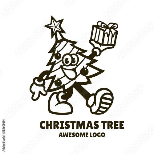 Illustration vector graphic of Christmas Tree, good for logo design