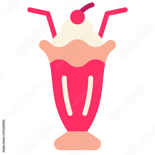 milkshake flat icon