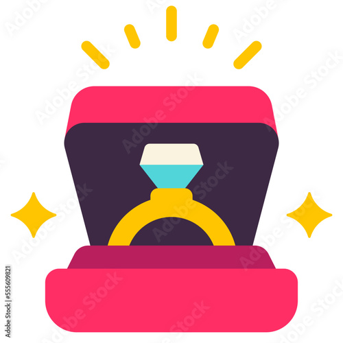 ring flat icon