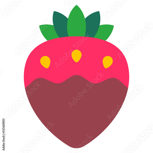 strawberry flat icon