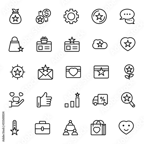 Outline icon for Loyalty