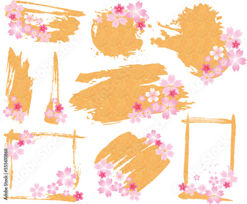 桜　春　和風　フレーム枠