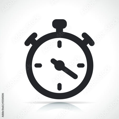 stopwatch or chronometer black icon