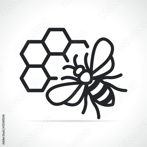 honey or bee line icon
