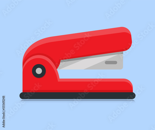 office stapler flat design illustration photo