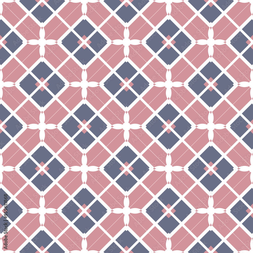 Fototapeta premium Abstract geometric pattern. A seamless background, vintage texture. 